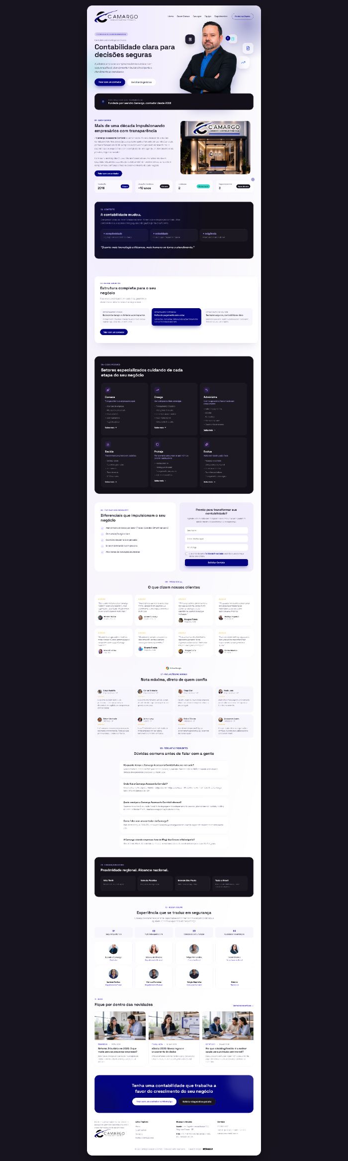 Site Camargo Contabilidade