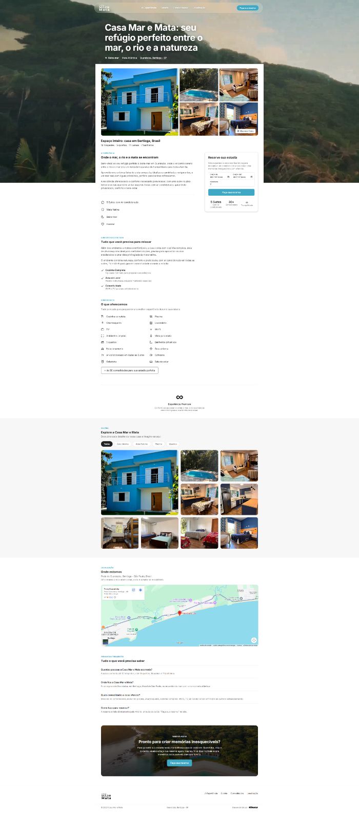 Site Casa Mar e Mata